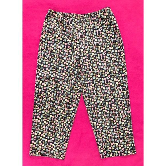 TALBOTS Stretch Print Capri Crop Pants - Picture 2 of 5